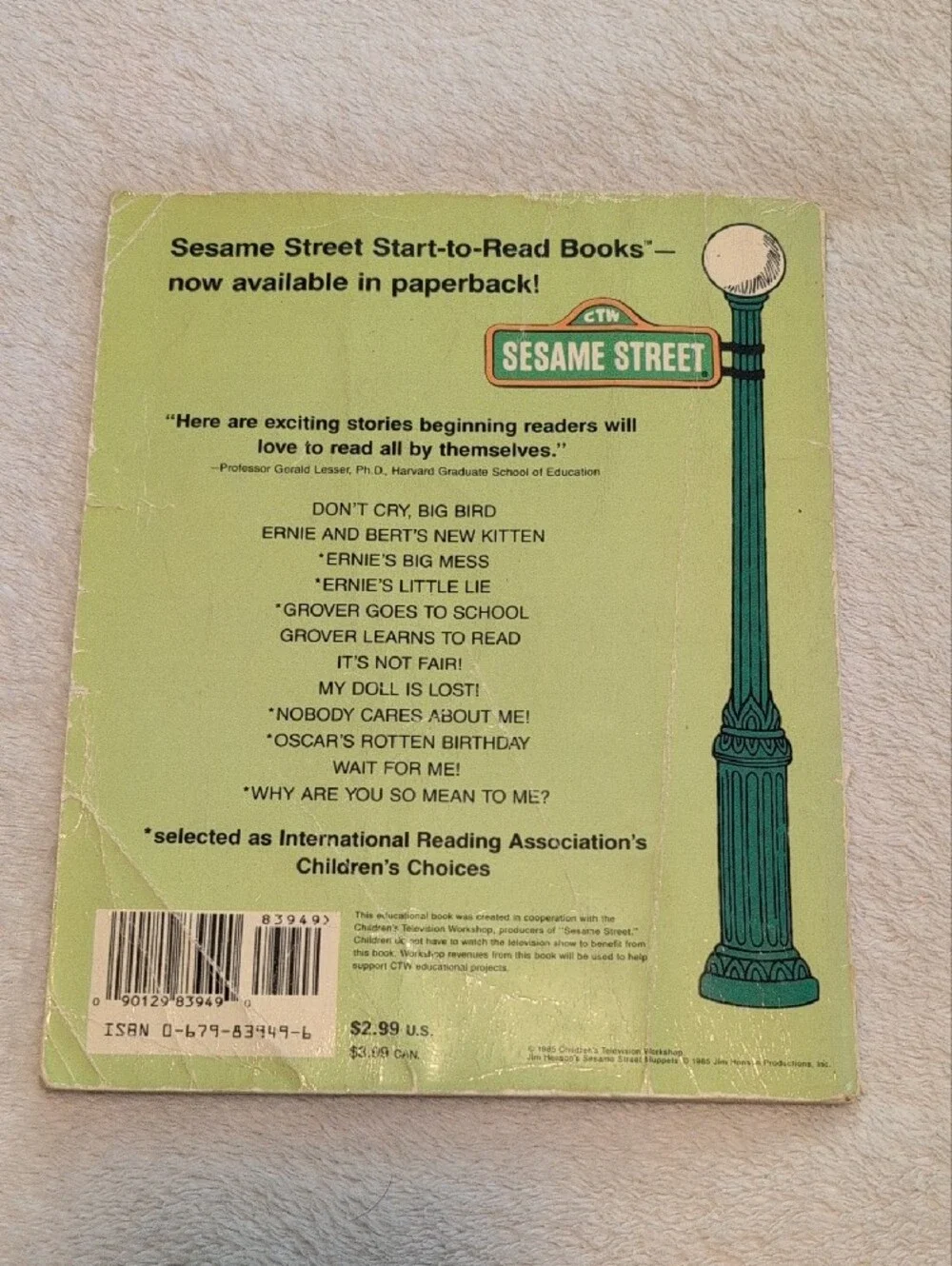 Sesame Street Board Book Bundle Ernie Grover Early Readers Vintage Kids
